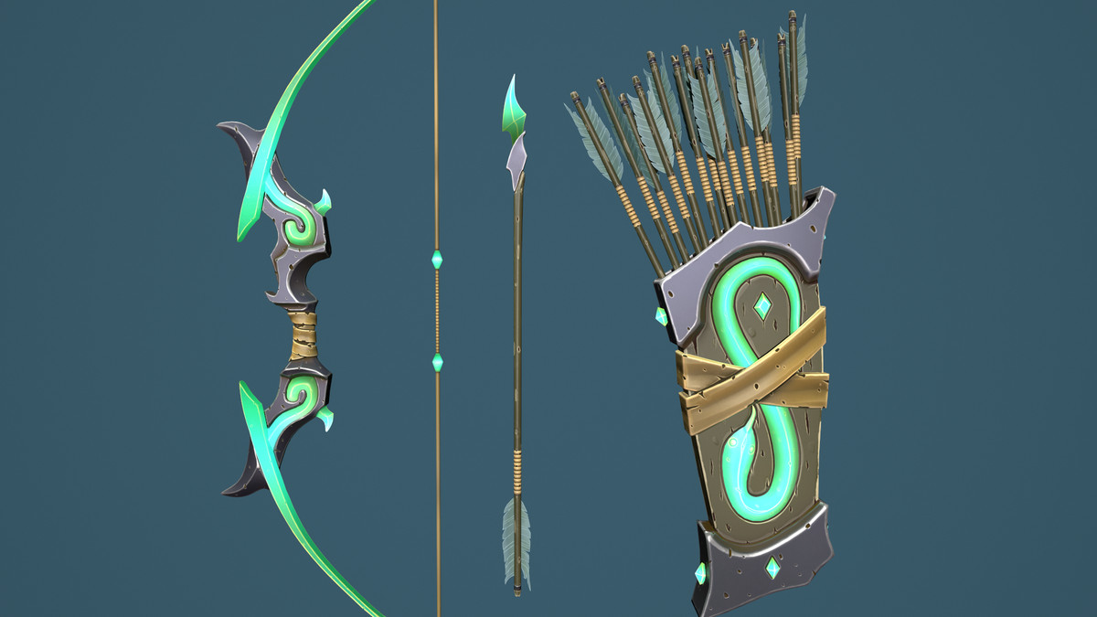 Snake Bow Quiver Arrow