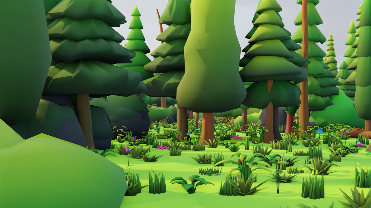 Low Poly Seasonal Forest Biome 2 by IGS