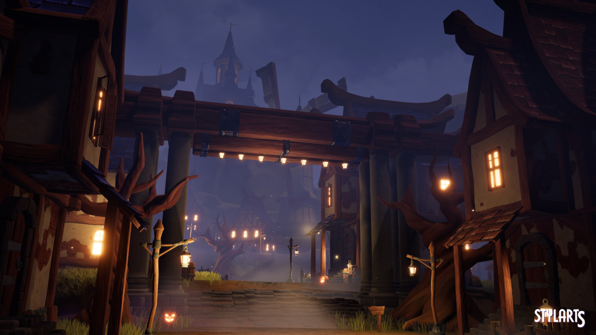 Stylized Magical Haunted Village