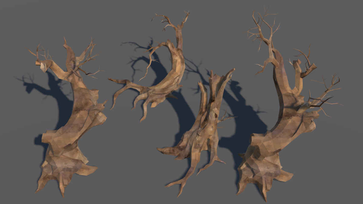 LowPoly Nature DeadTree
