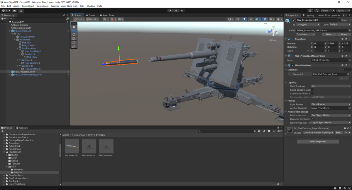 Rigged Flak Cannon WW2
