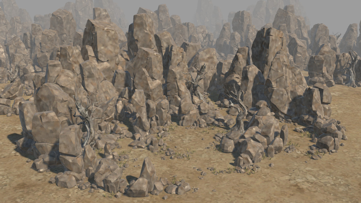 LowPoly Nature Stone