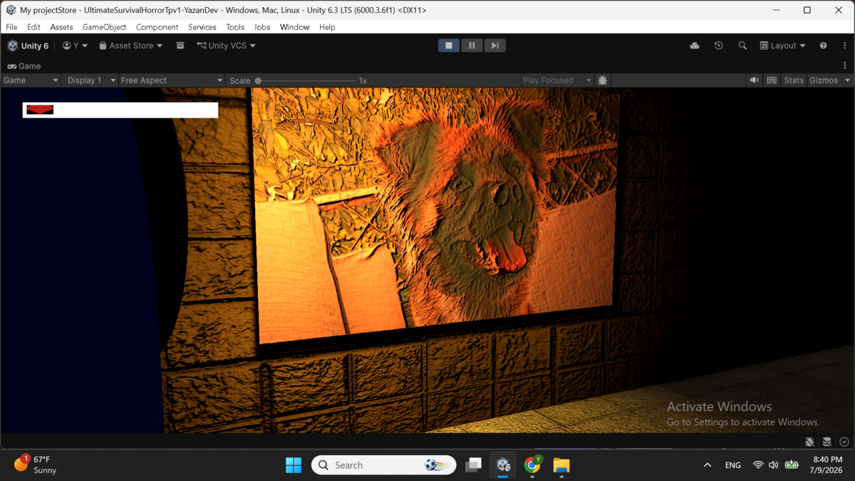 Ultimate Survival Horror Cinematic Third-Person Template