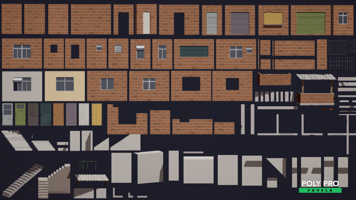 Poly Pro Favela - Low Poly Assets