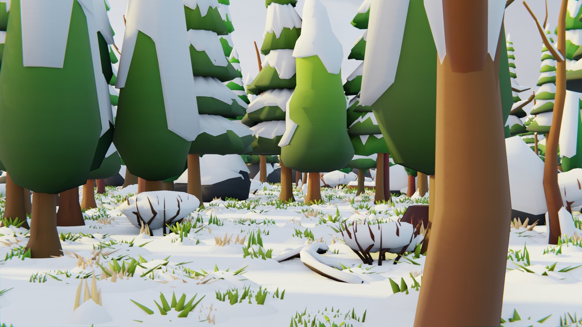 Low Poly Seasonal Forest Biome 2 by IGS