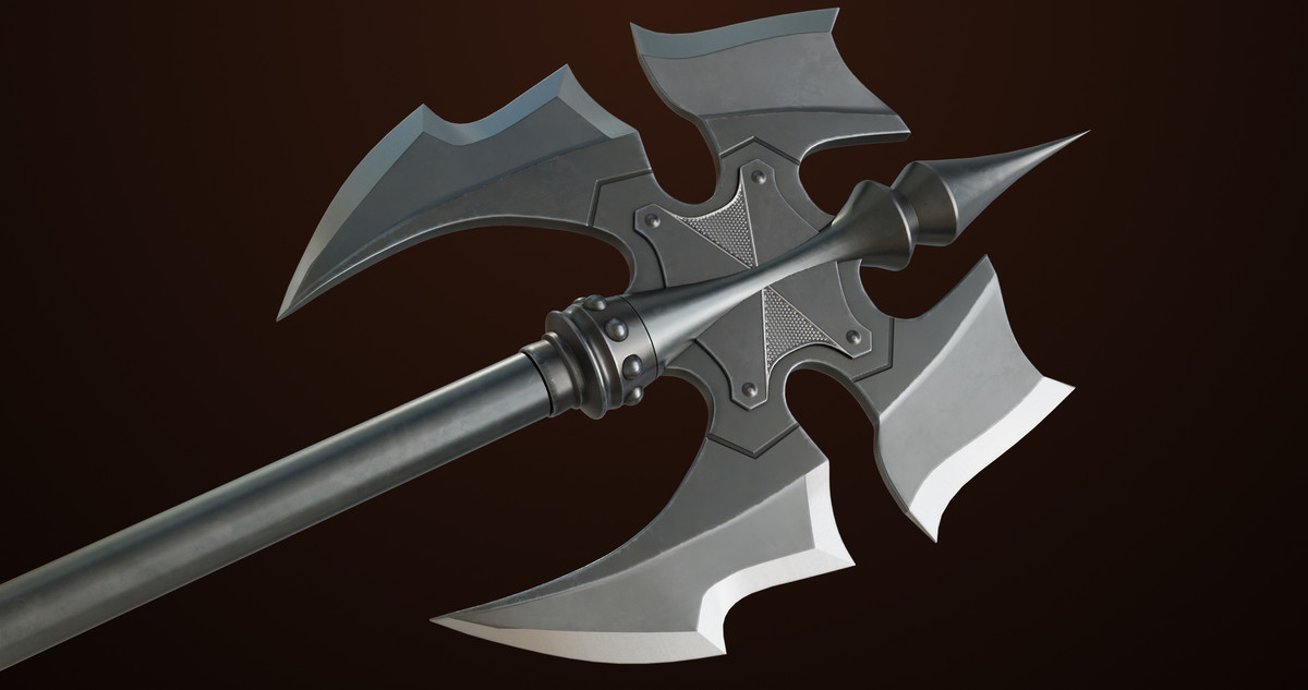 Battle Axe 03 URP HDRP Textures