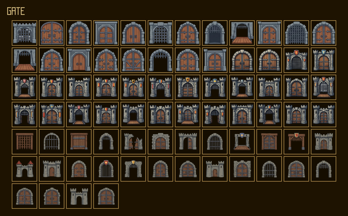 1230 Building Icons – Mega RPG Building Pack