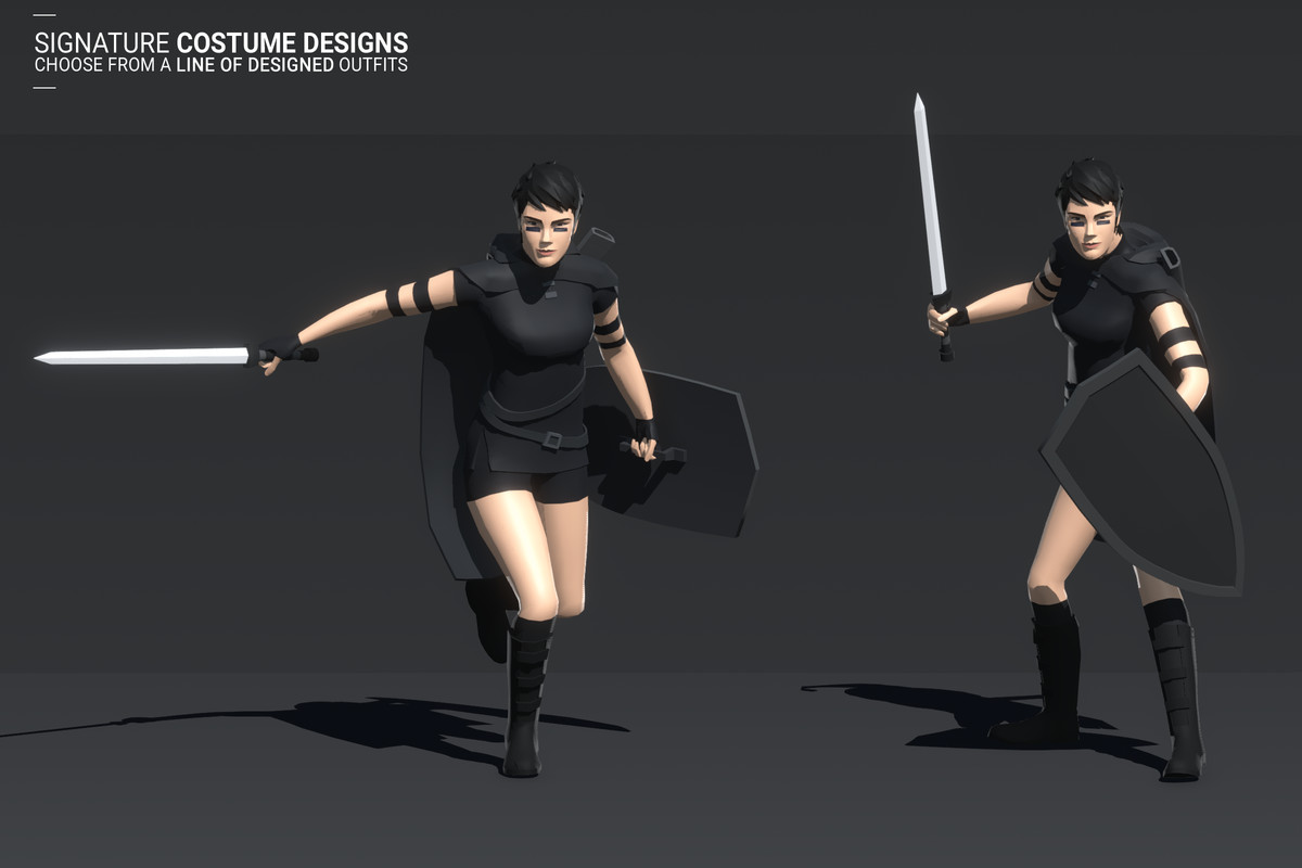 Polyquest Heroes: Warrior I Huntress