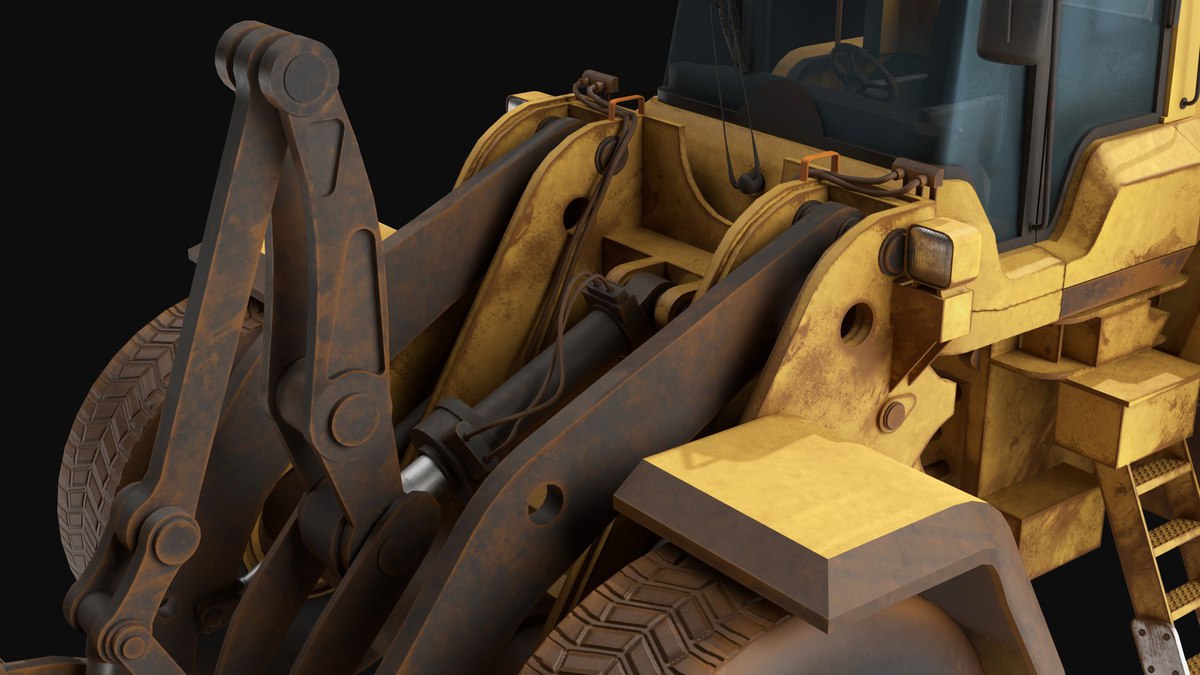 Dirty Mining Truck 02 URP HDRP Textures