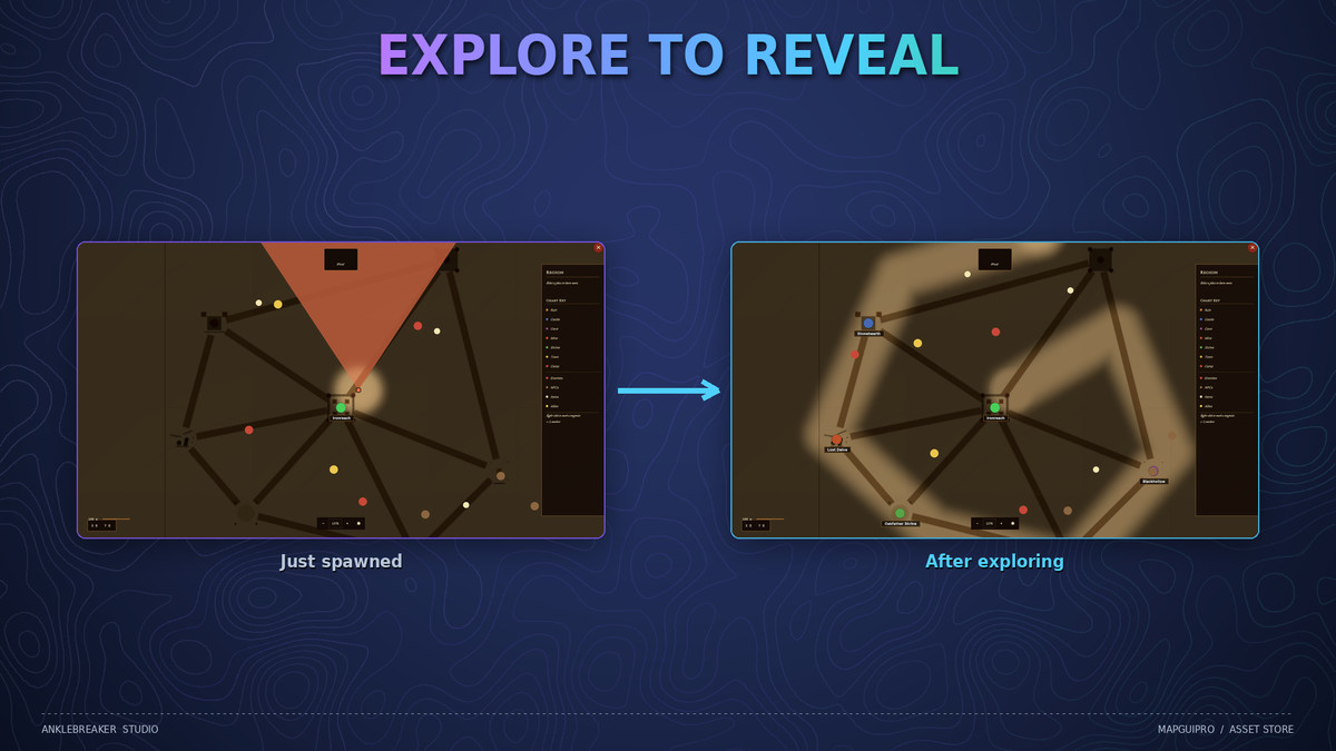 Map GUI Pro - Minimap, Map & Compass