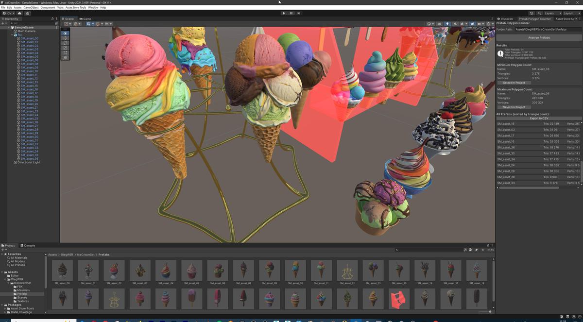 Delicious Ice Cream Collection – Colorful Dessert 3D Models