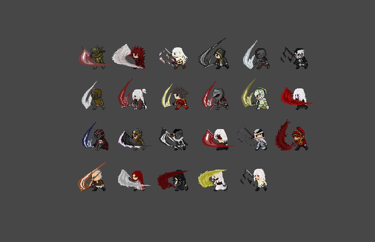 2D Pixel Character Pack – Warriors Class