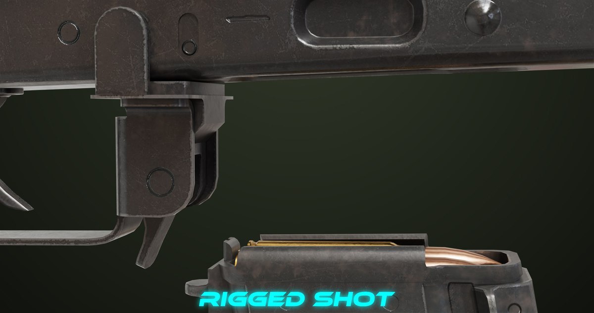 AKMS Light Machine Gun 10 URP HDRP Textures