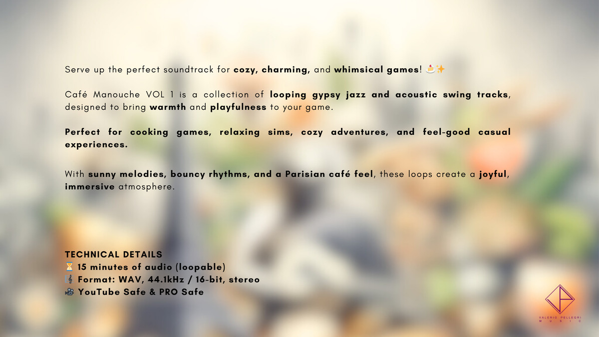 Cafe Manouche - Loops for Cozy Games VOL 1
