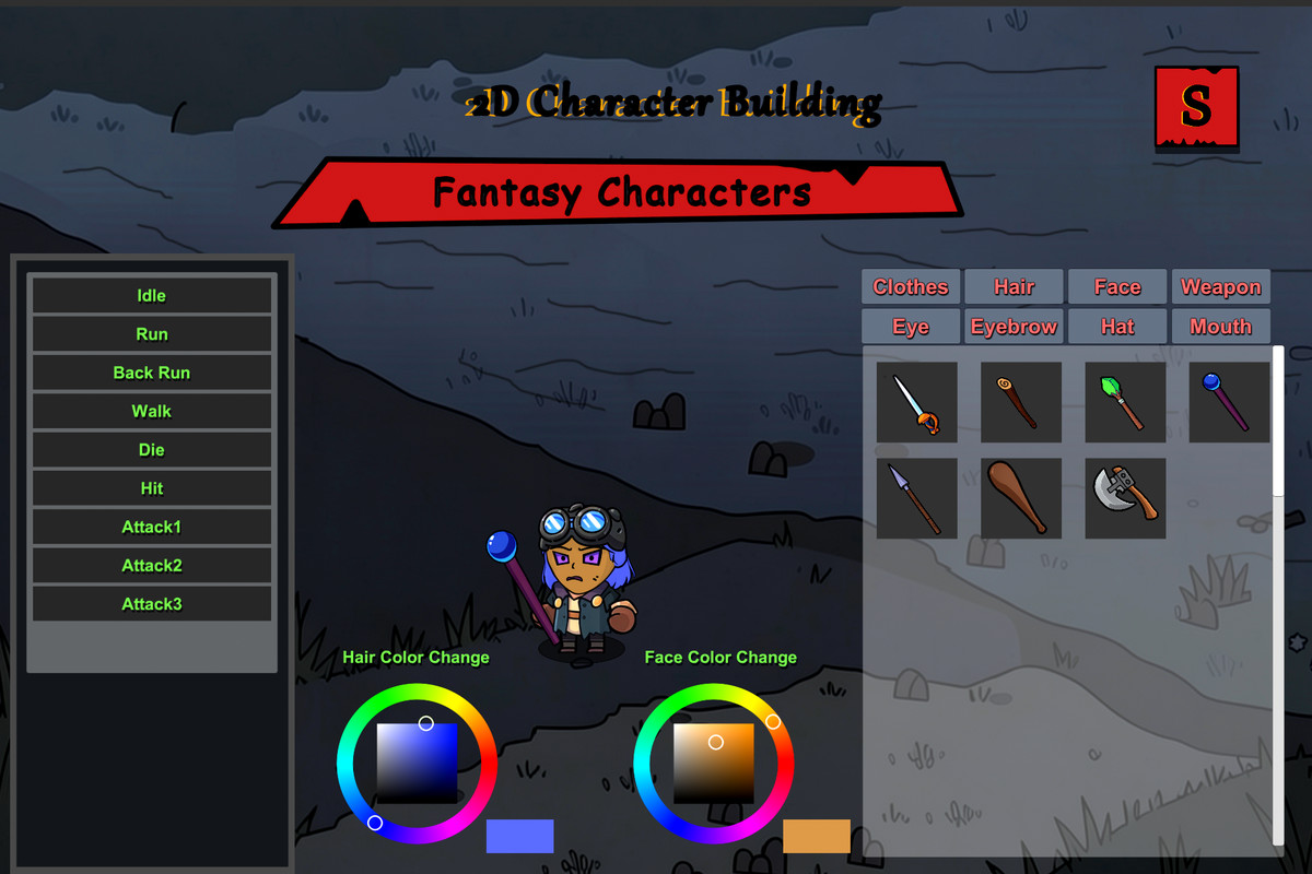 2D Character Building - Fantasy Characters