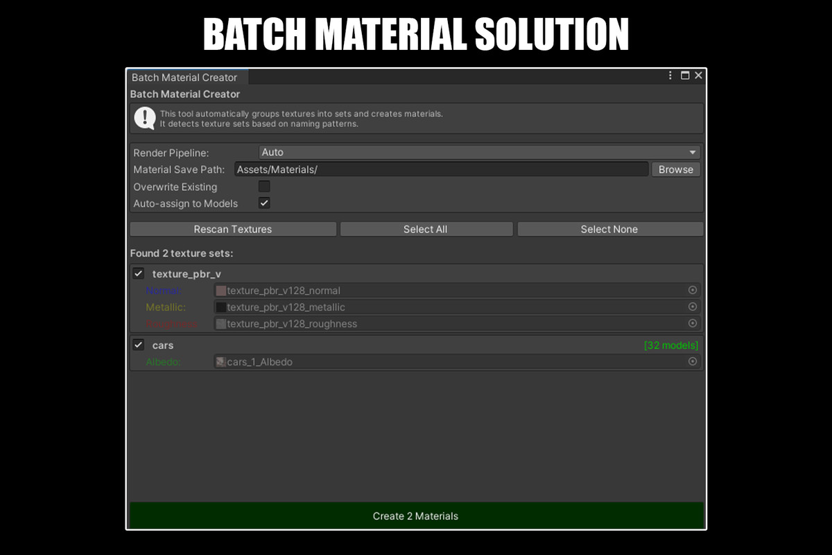 RELINK BITMAPS - Texture Auto-Linker & Material Generator