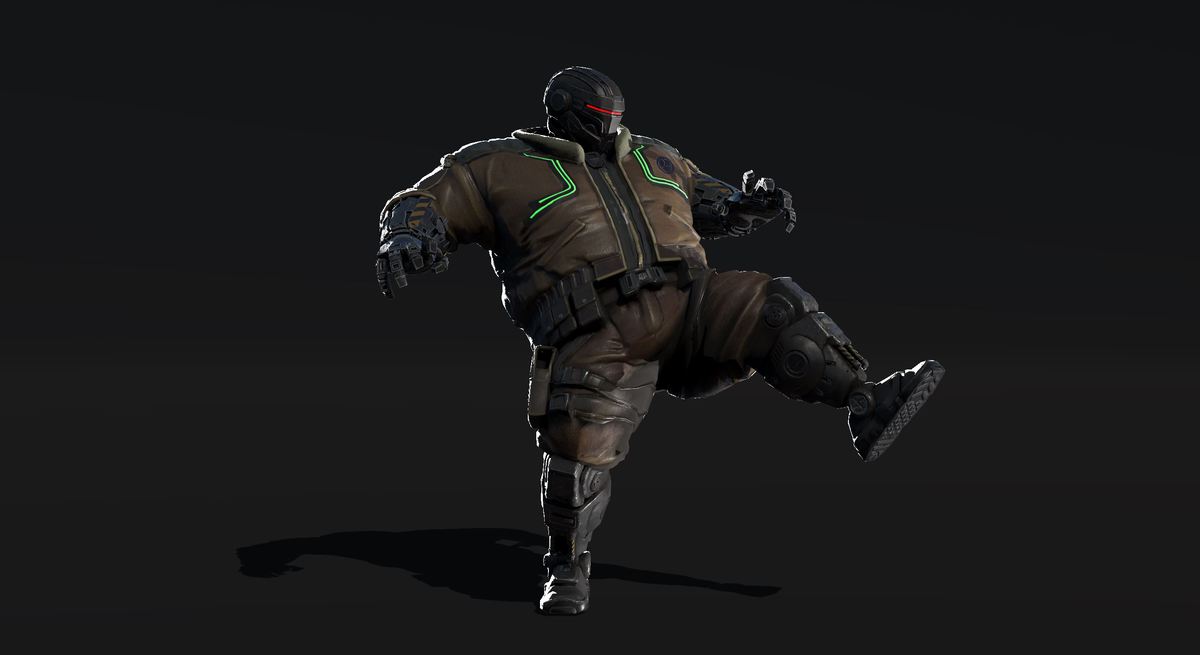 Cyberpunk Robot Character: The Mechanic