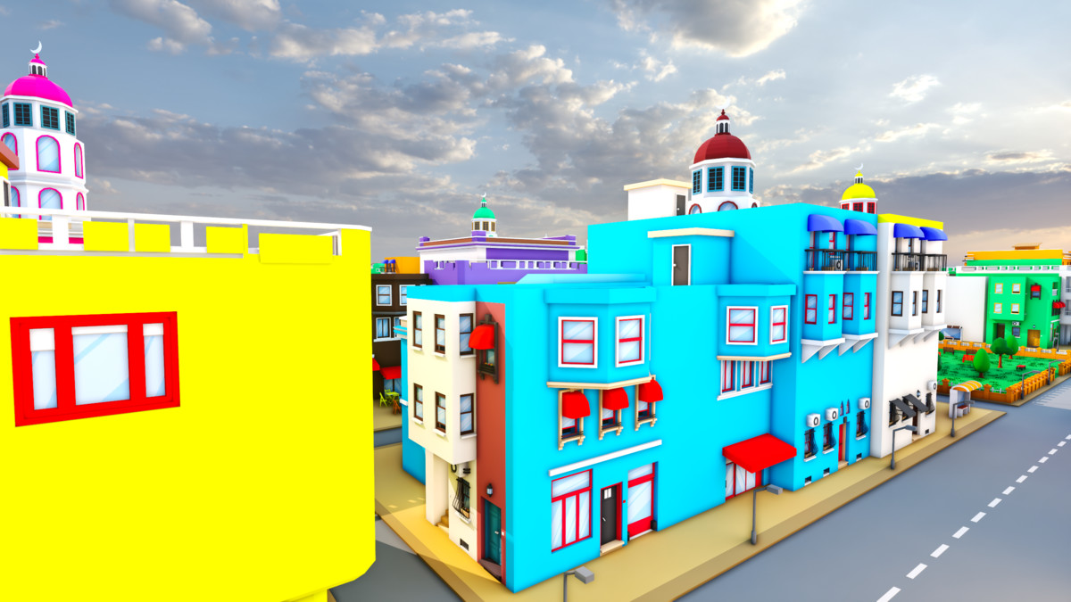 Modular Eastern City Low Poly Istanbul [Enterable Interior] [Desktop & Mobile]