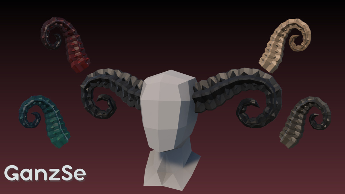 GanzSe Horns - Fantasy Low Poly Pack