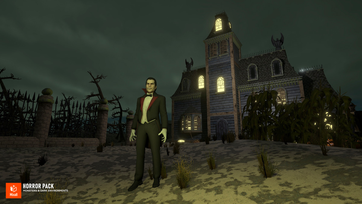 Undead Horror Pack: 17 Characters + 3 Haunted Environments