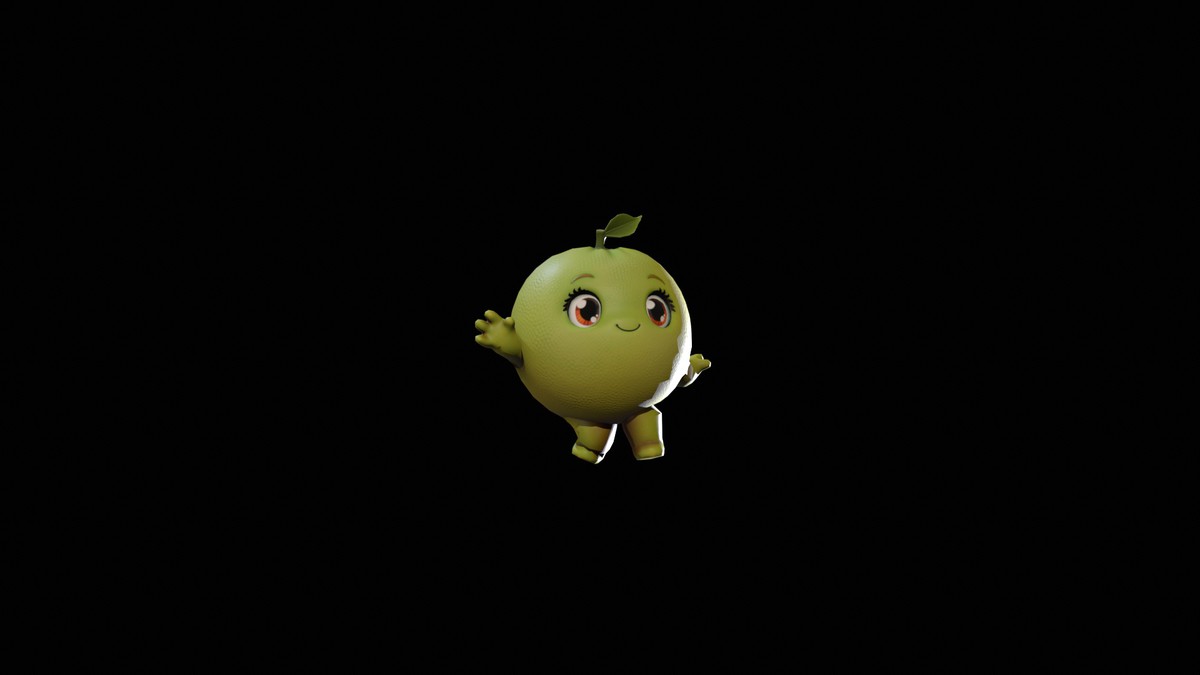 Chibi Fruit Orange Two