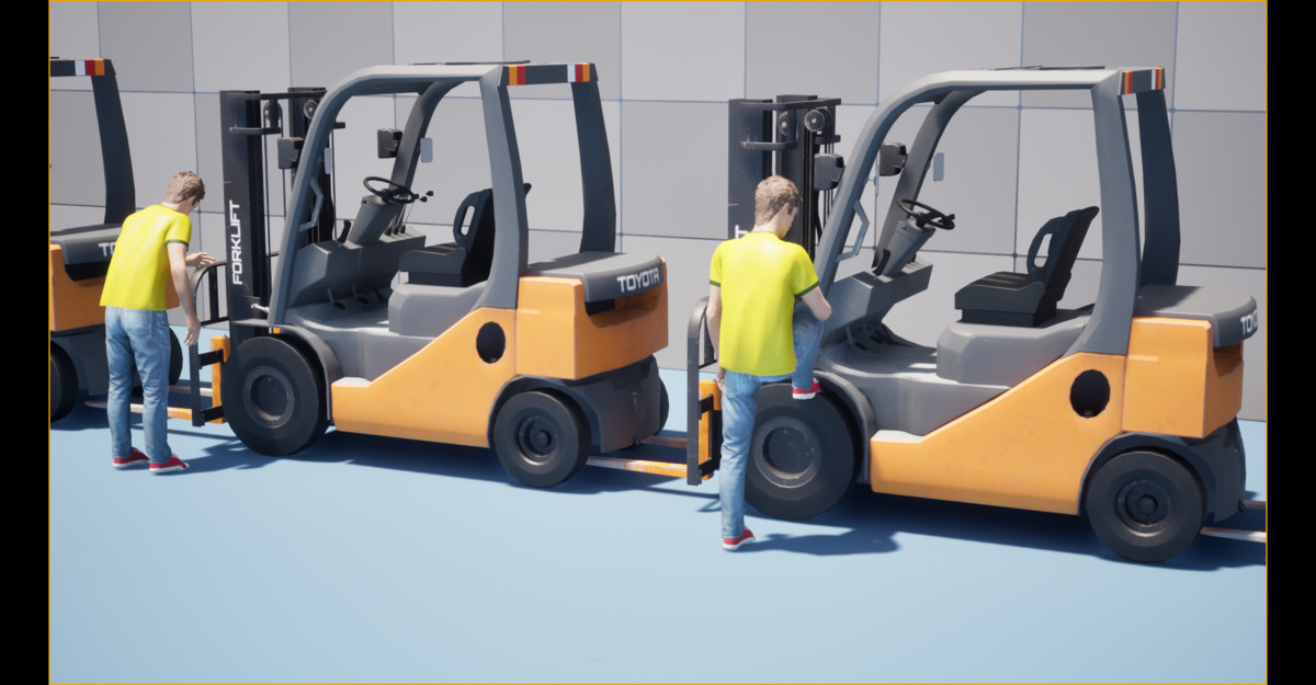 Forklift Operator Animation