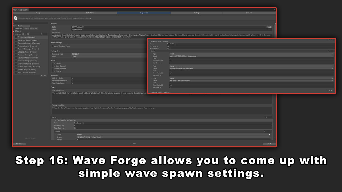 Simple Enemy Forge: No-Code Enemy, Squad, Spawn, Scaling & Wave w/ JSON Export