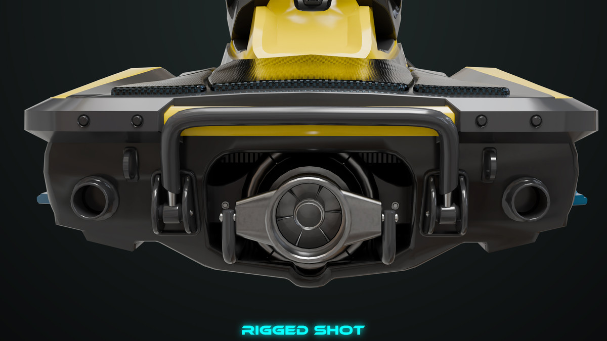Jet Ski 02 Yellow Textures
