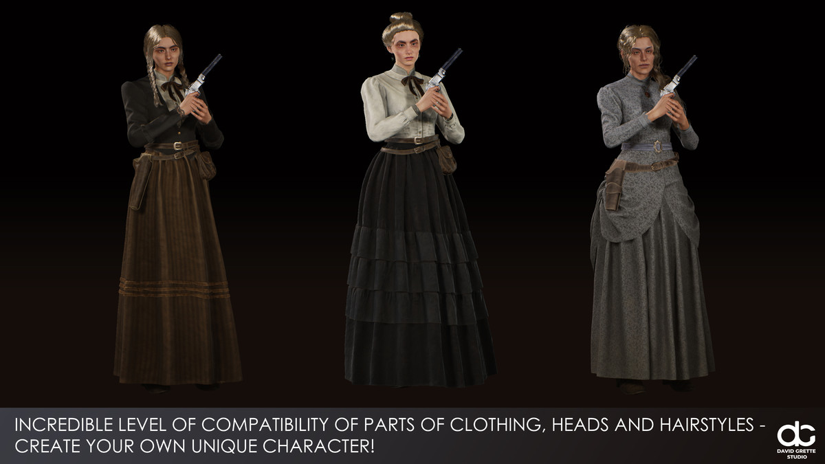 Western Character Kate - Adventure Ordinary RPG Action Citizen Wild West Woman