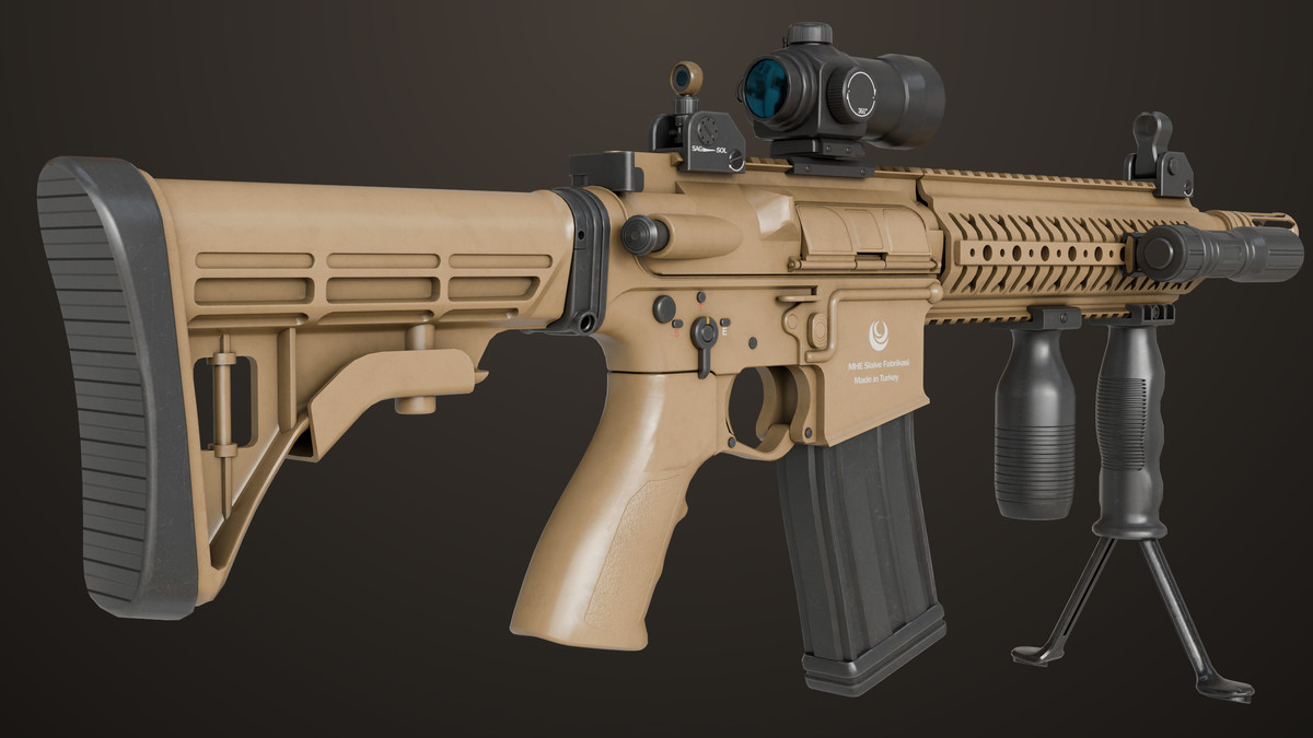 Machine Gun 17 Sandal URP HDRP Textures