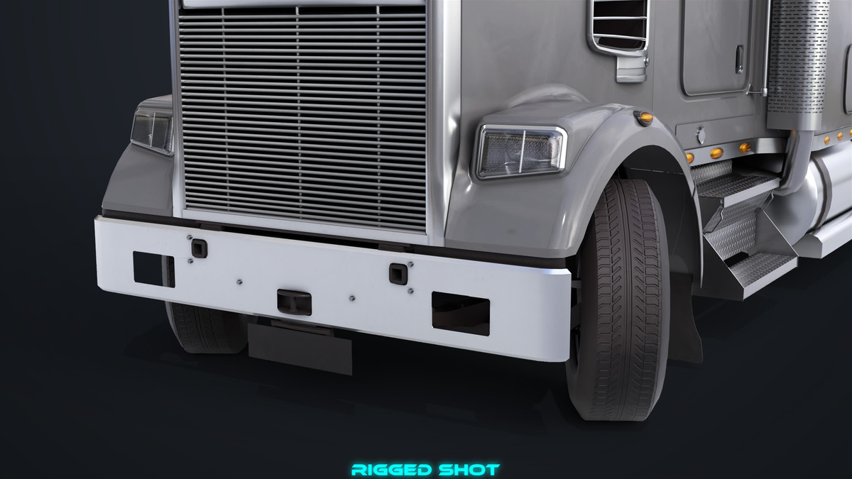 Heavy Truck Chassis 07 Generic Grey URP HDRP Textures