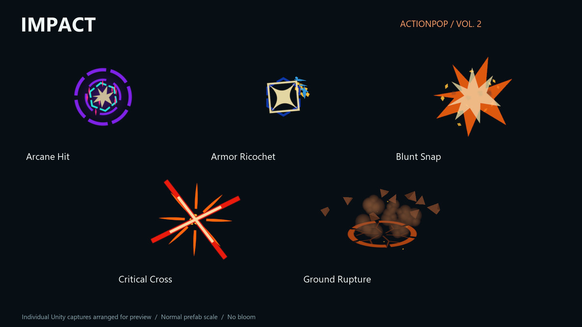 ActionPop – Stylized Gameplay VFX Pack Vol. 2