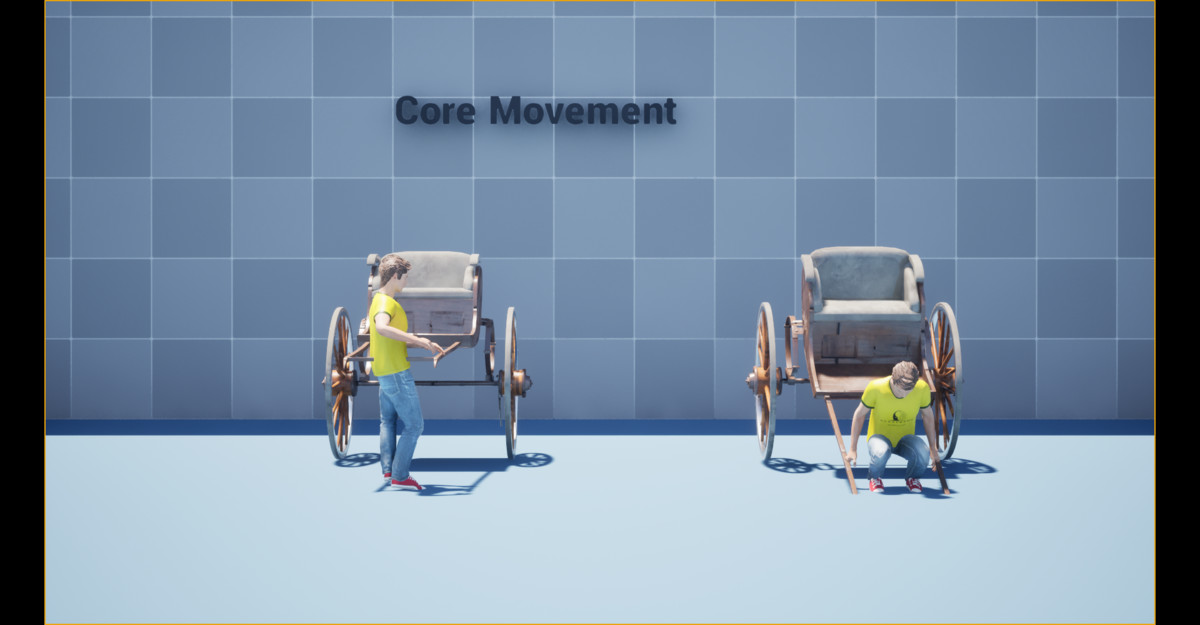 Hand Pulled Rickshaw Animation