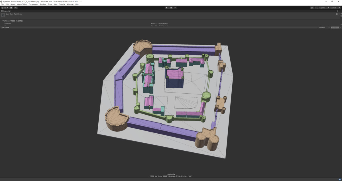 3D Model - Historic British Castle