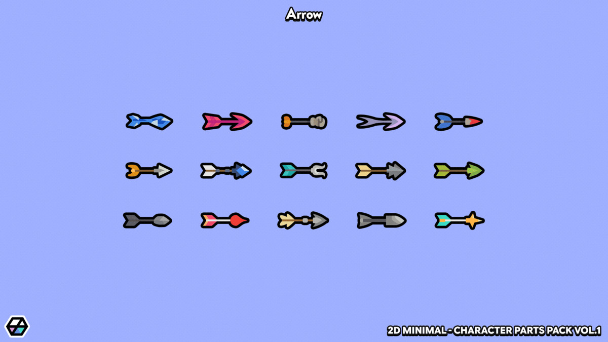 2D Minimal - Character Parts Pack Vol.1 [Expansion]