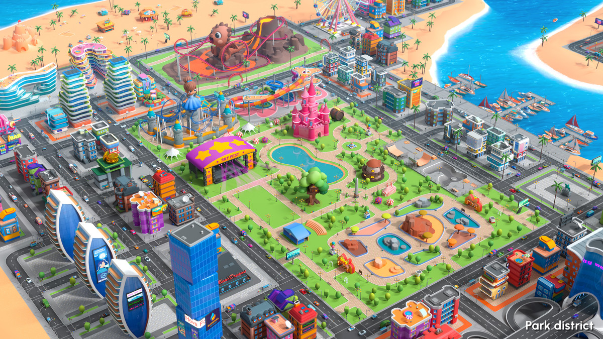 Cartoon City - Low Poly City 3D Models Pack