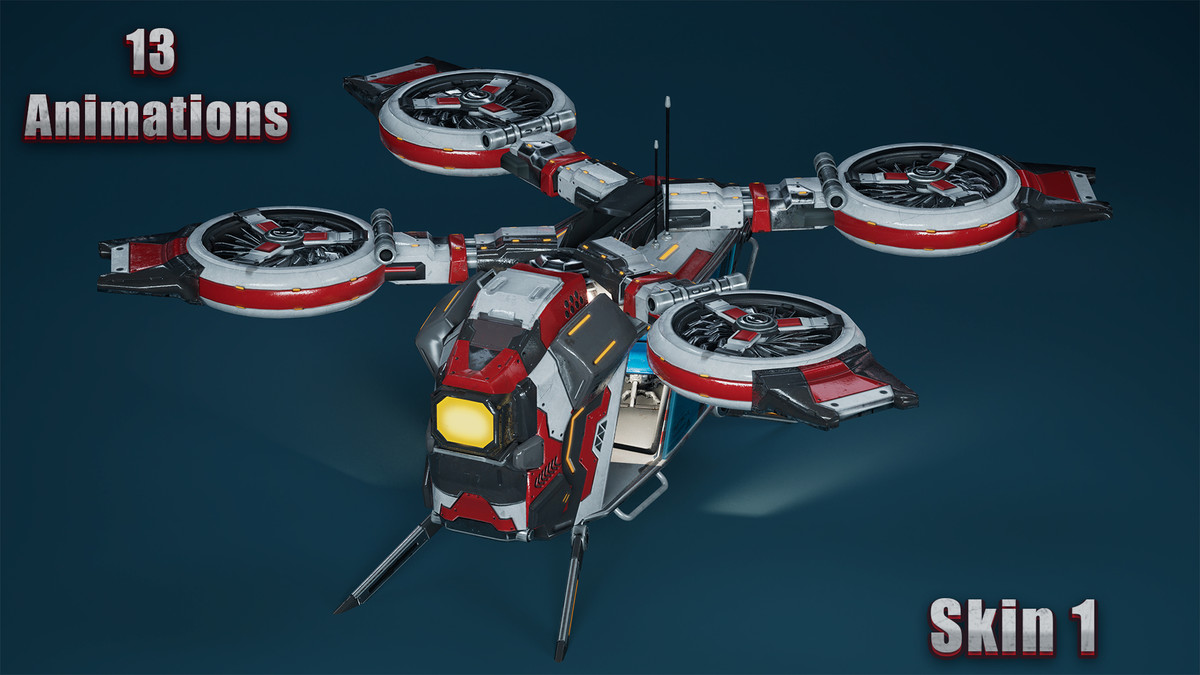 Sci-Fi Medic Helicopter