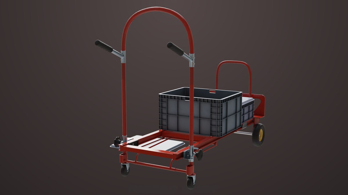 Convertible Hand Red Trucks URP HDRP Textures