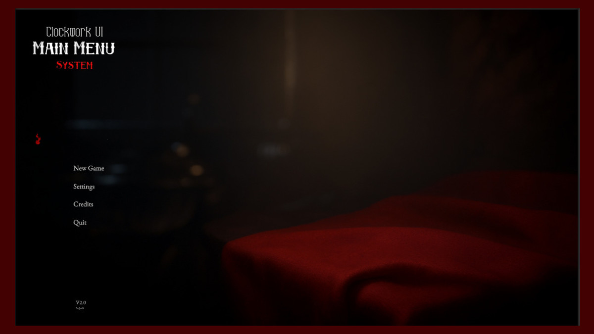 Clockwork UI Main Menu System