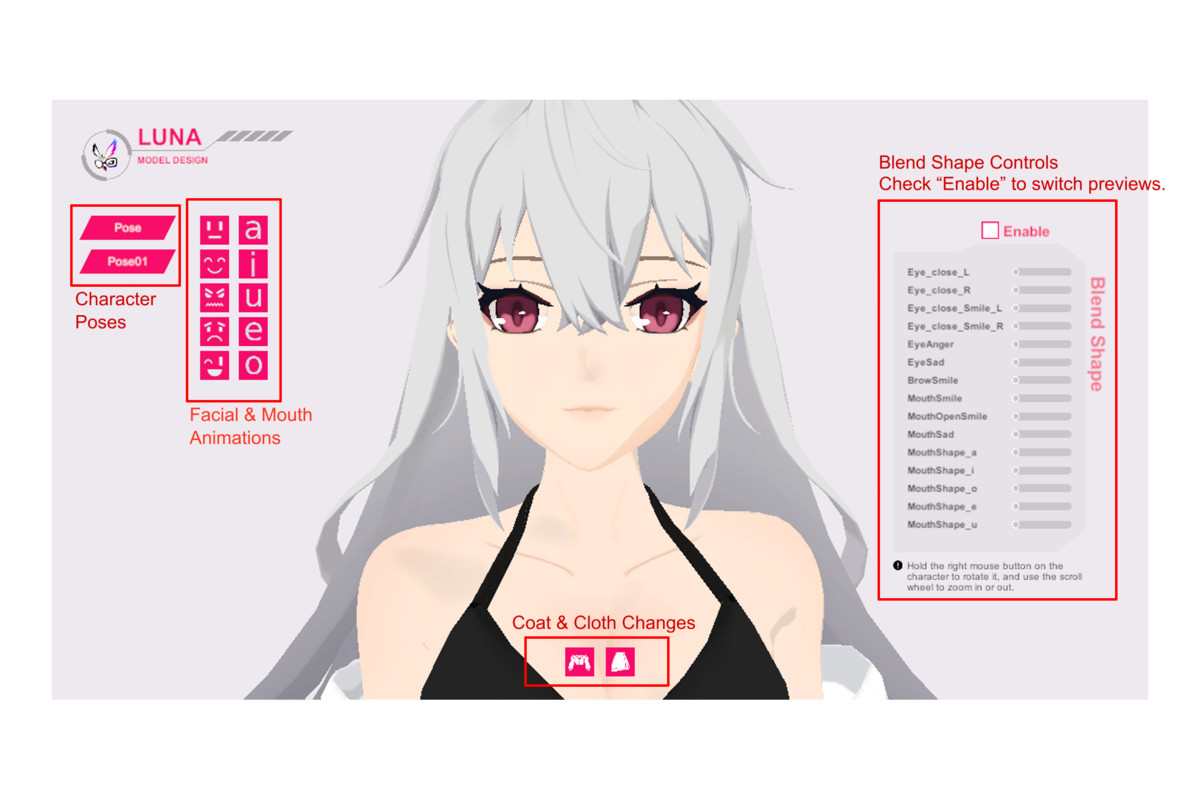 Luna Gril Model