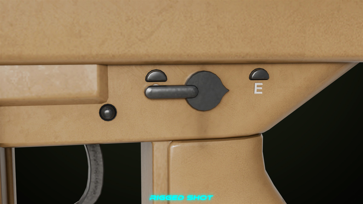 Sniper Rifle 02 Black and Sandal Single Map URP HDRP