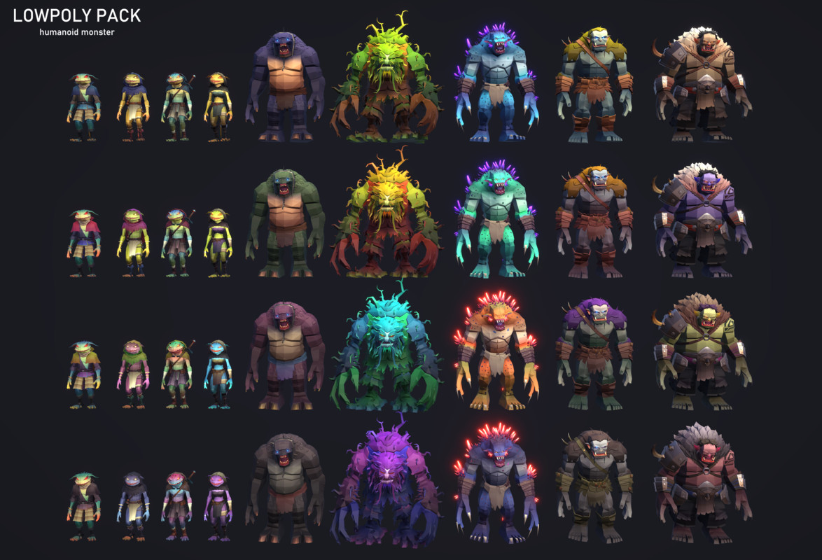LowpolyPack_Humanoid monster