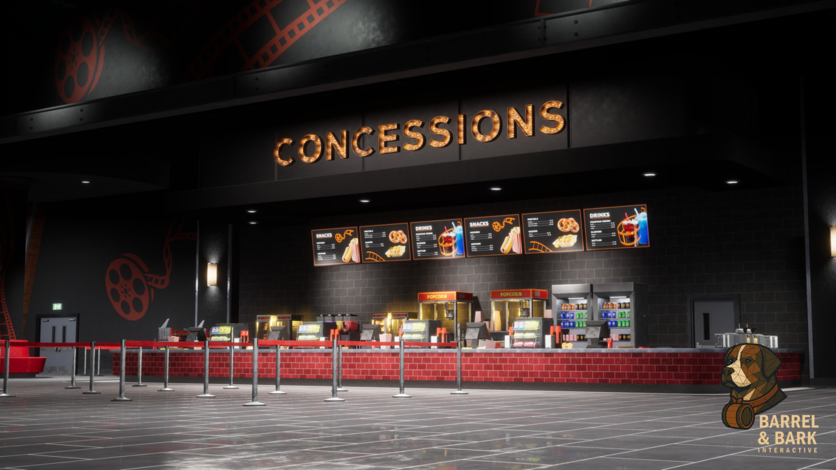 Movie Theatre Scene with Foyer