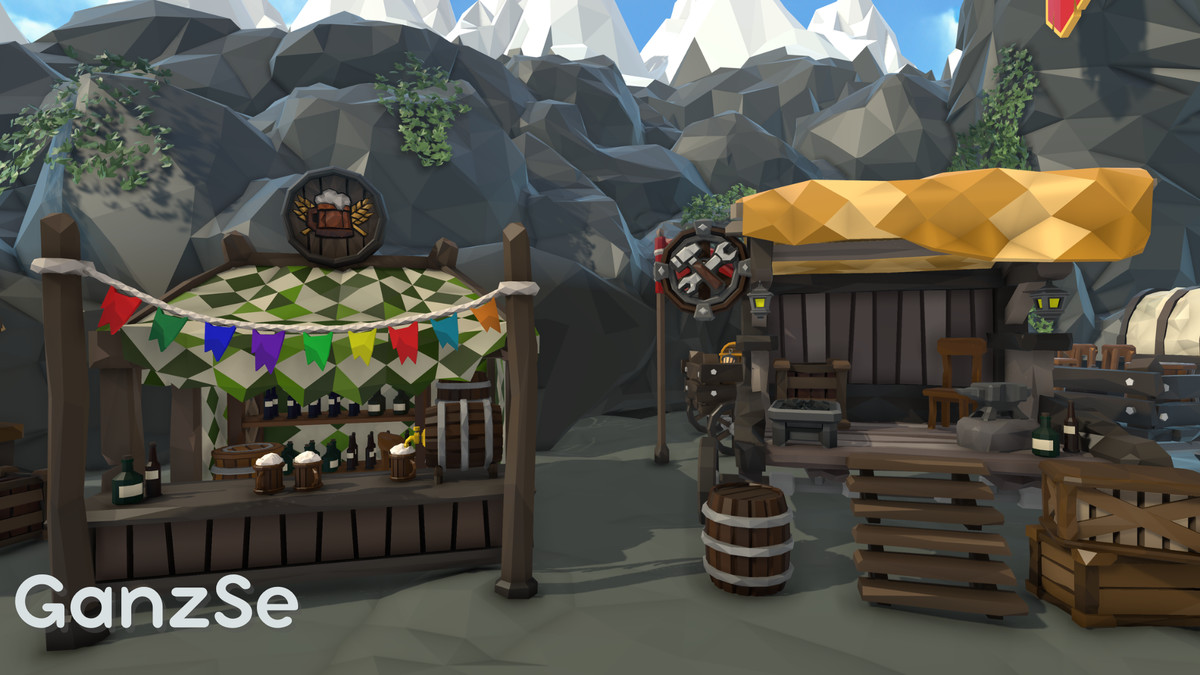 GanzSe Mountain Trade Pass - Stylized Low Poly Environment