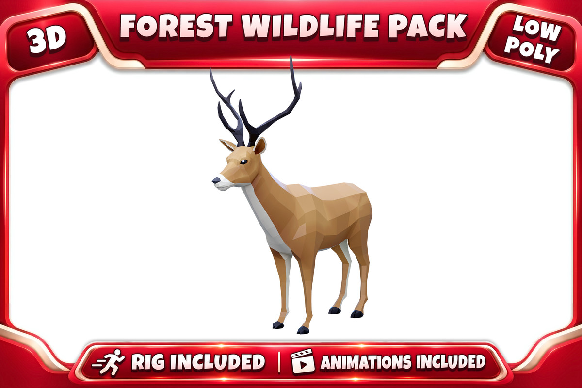 Poly Art: Forest Wildlife Pack