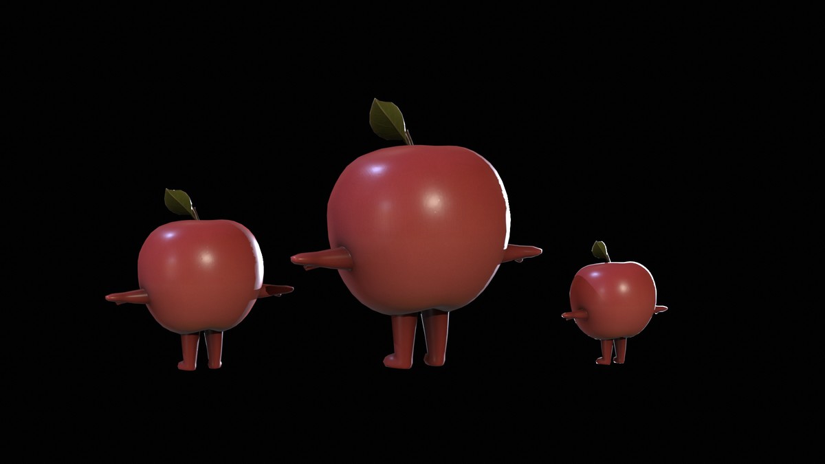 Chibi Fruit Apple two