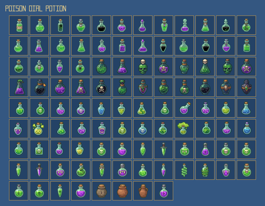 1283 Consumables Icons – Mega RPG Consumables Pack