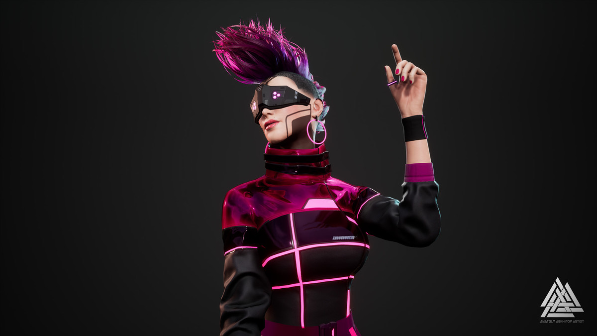 Cyberpunk fashion series - Girl03