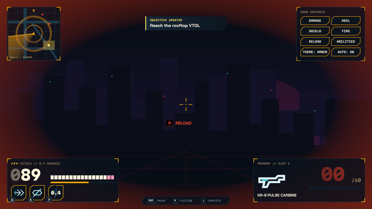 Neon Tactical — Cyberpunk HUD & Menu Kit