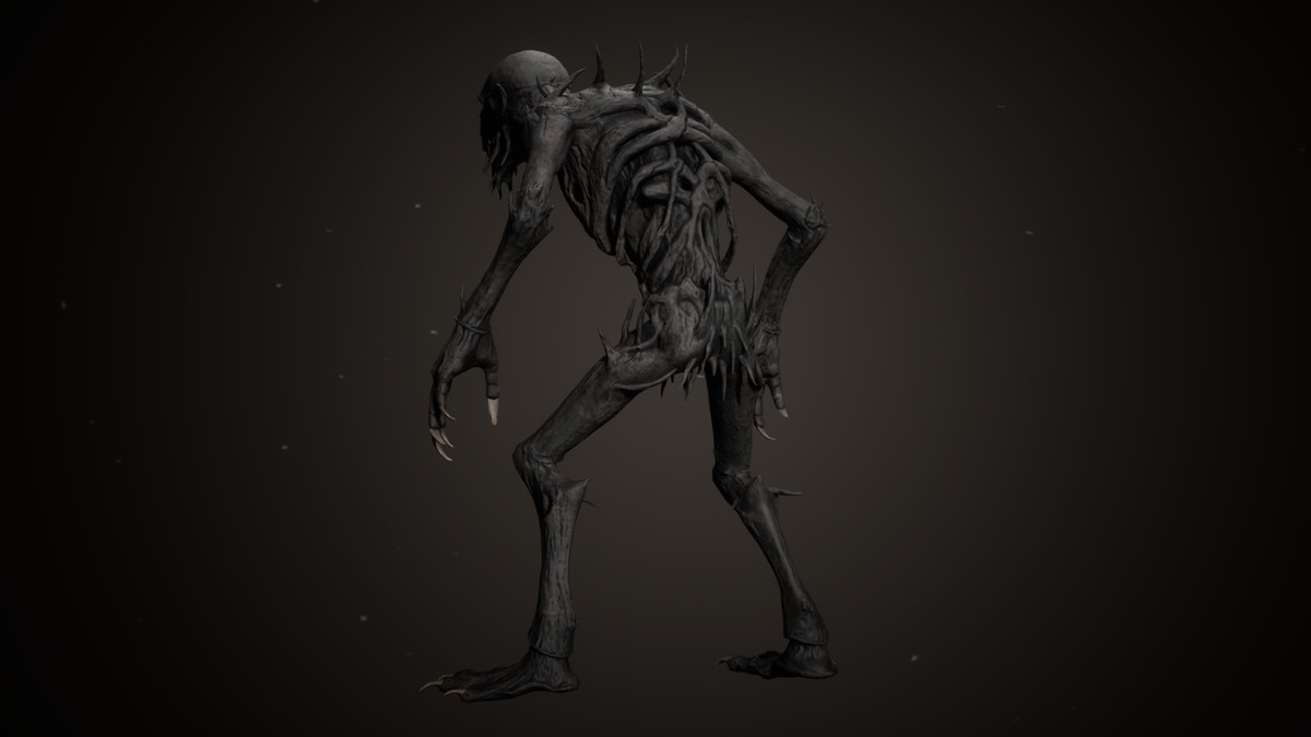 Skinny Ghoul - Dark Humanoid Creature